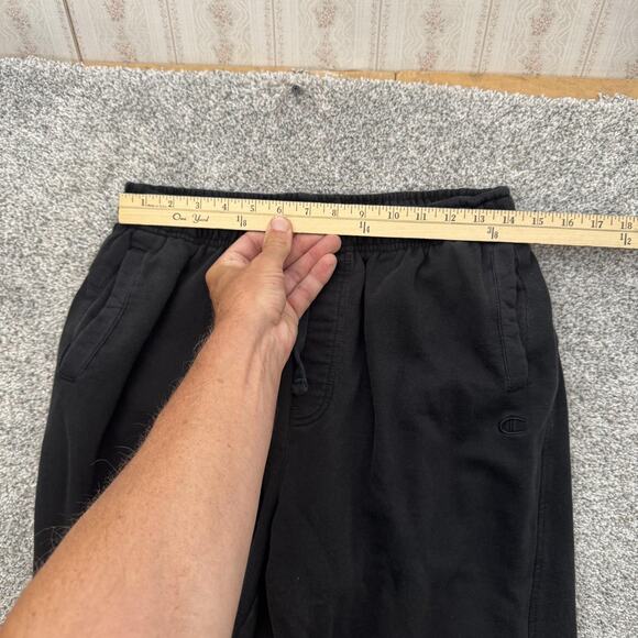 Champion Elite Pants Mens Large Black Joggers Sweatpants Pockets Fleece Casual - Picture 2 of 13